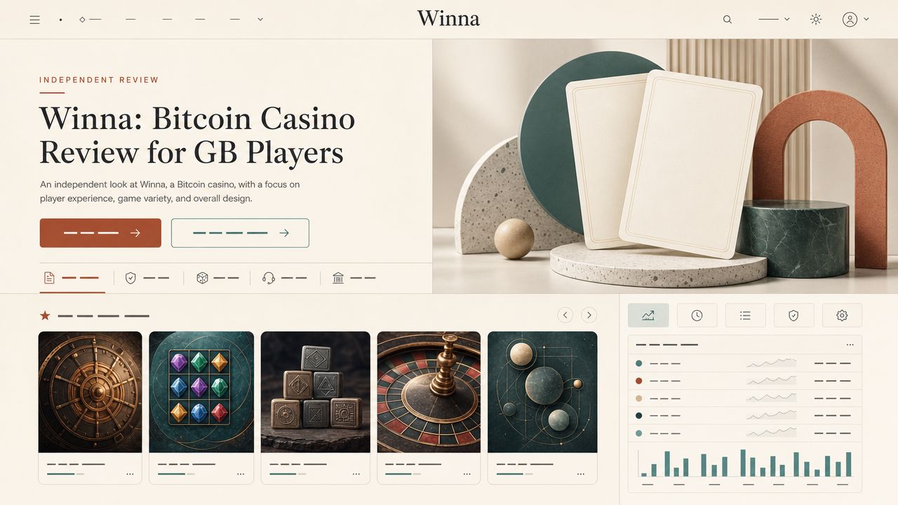 Winna casino website screenshot