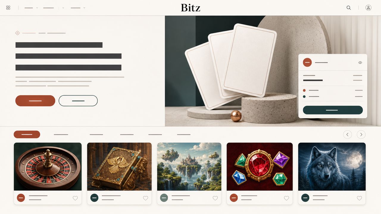 Bitz casino website screenshot
